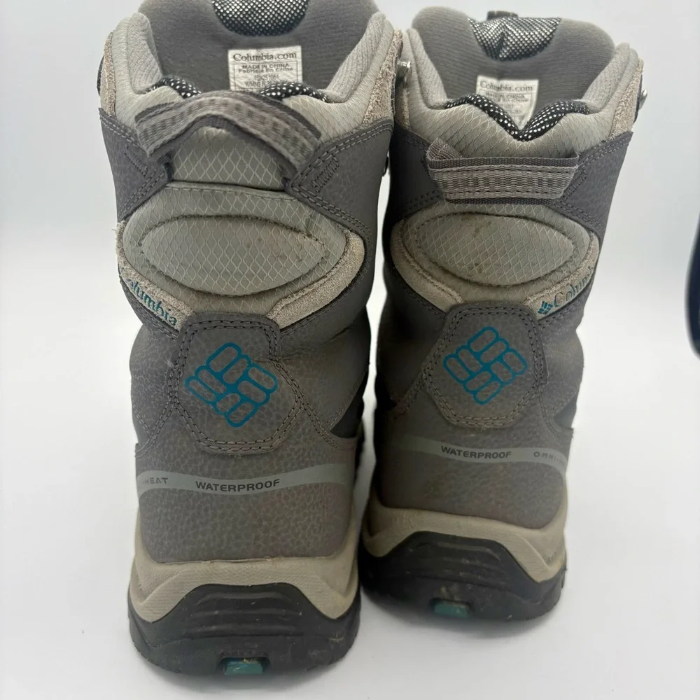 COLUMBIA BUGABOOT Plus III OMNI-HEAT Women’s Waterproof Winter Boot Shale Aqua 9